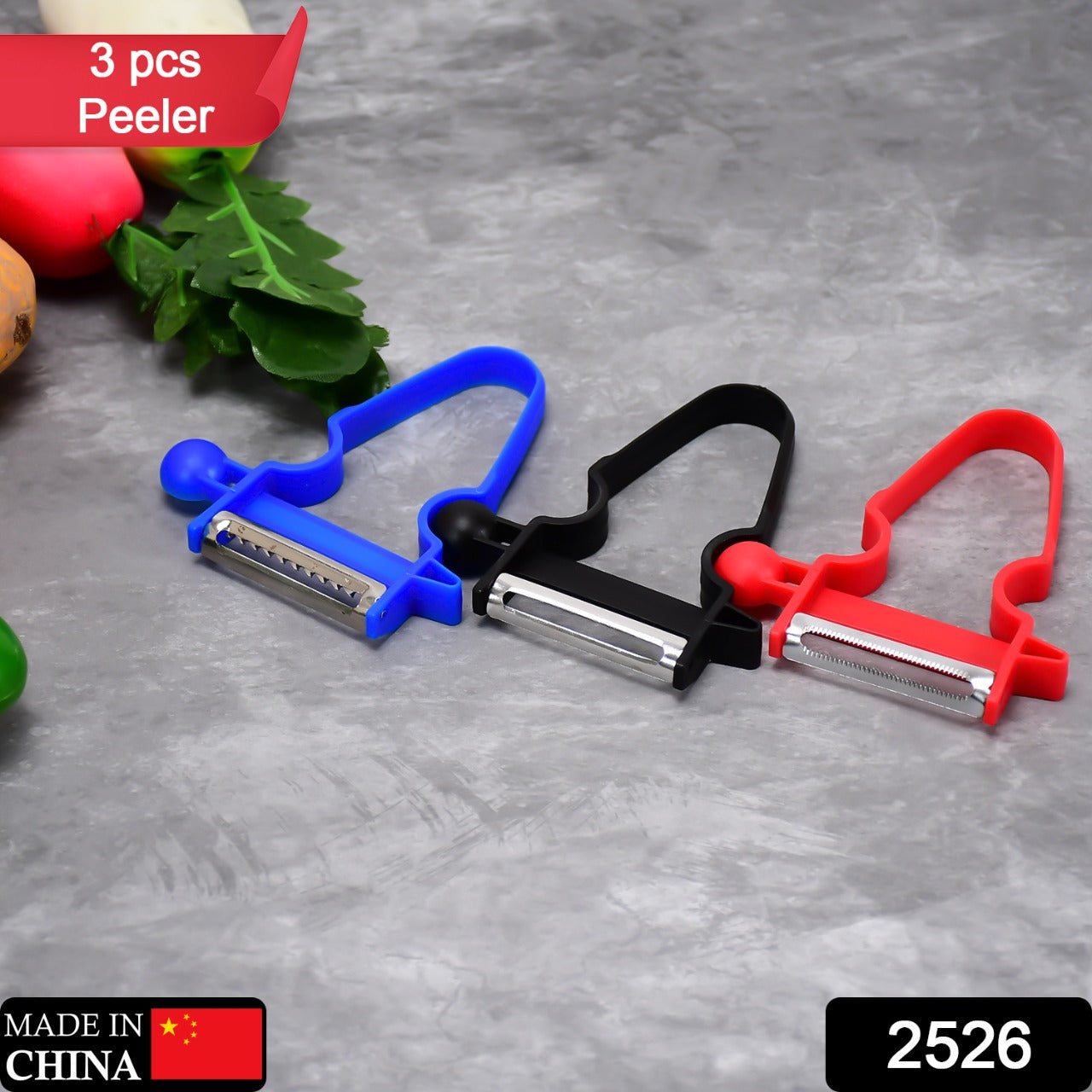Close-up of sharp vegetable peelers for easy peeling. Close-up of sharp vegetable peelers for easy peeling.